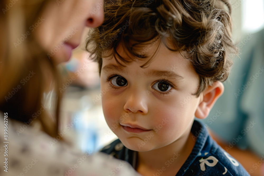 AI generated picture of children doctor exam patient medical checkup AI generated picture of children doctor exam patient medical checkup