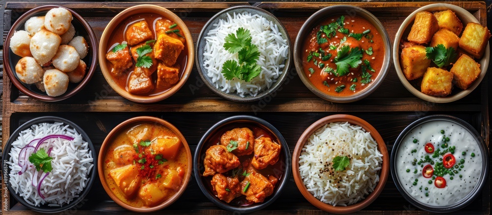 Assortment of Delicious Indian Dishes