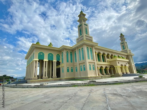 Agung Mosque of Buol Regency, Central Sulawesi, Indonesia. photo