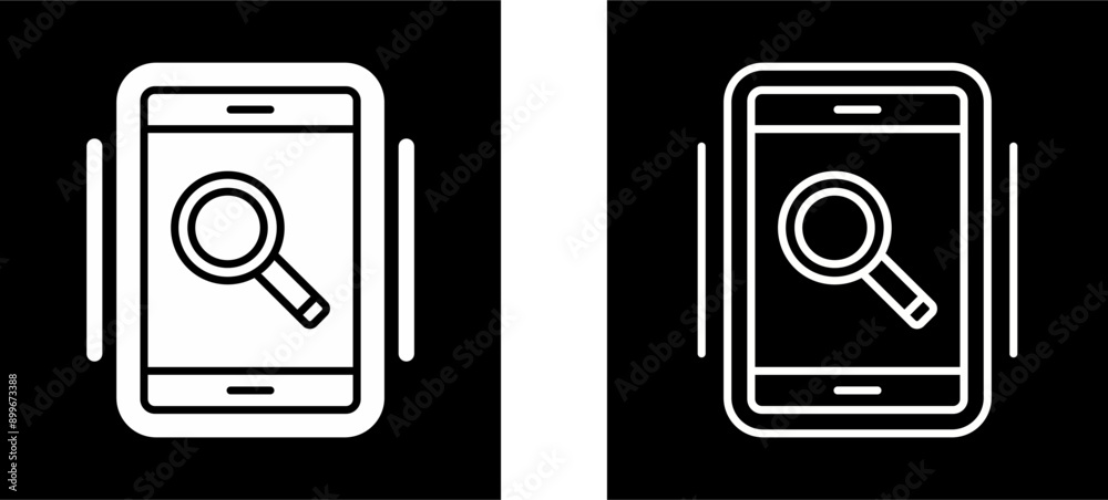 Magnifier Vector Icon Magnifier Vector Icon
