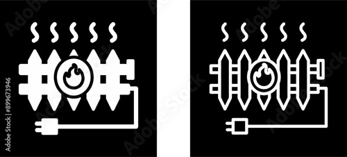 Heat Radiator Vector Icon