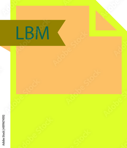 LBM File format icon roe color fill