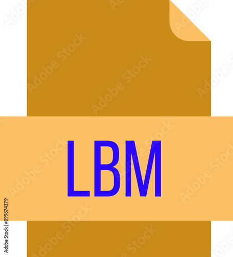 LBM File icon fill crisp corners photo