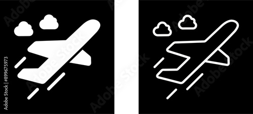 Flight Takeoff Vector Icon