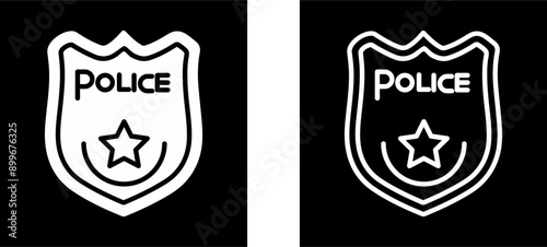 Police Badge Vector Icon