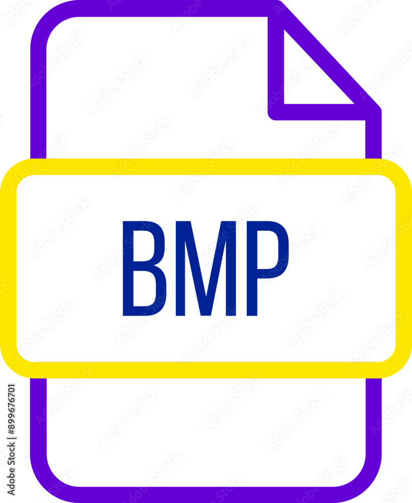 BMP File icon with bold outline BMP File icon with bold outline