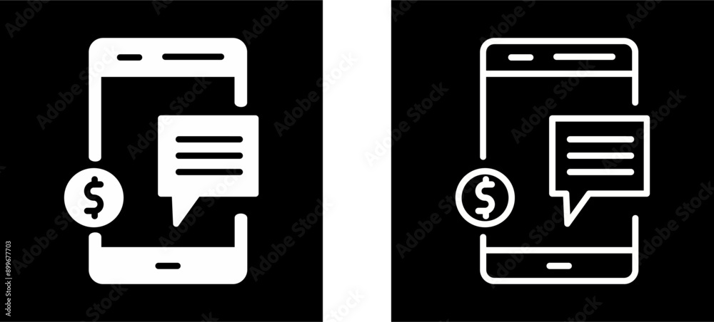 Money Talk Vector Icon Money Talk Vector Icon