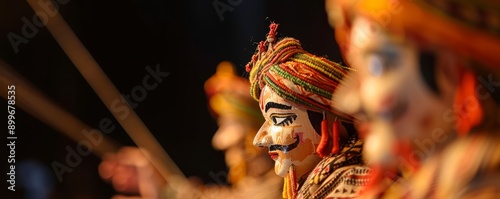 Traditional Indian puppetry show, cultural storytelling