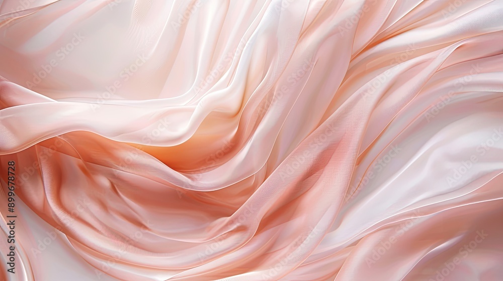 Obraz premium Soft flowing cloth background, luxury feel, ideal for product presentations and event jewelry mockups
