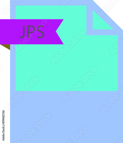 JPS File format icon roe color fill