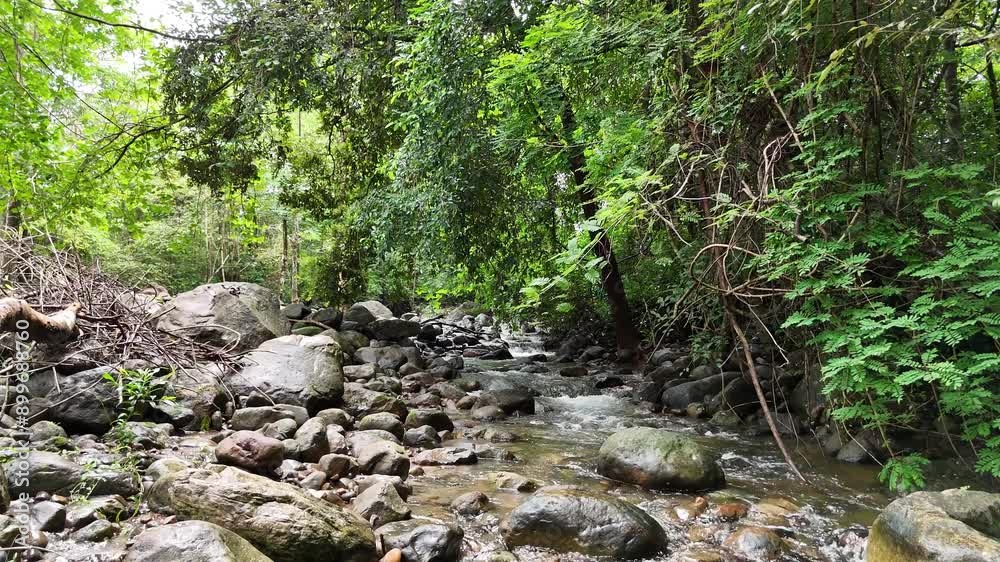 Waterfall for Thai people and foreign tourists to travel, relax, and unwind outdoors in the rainforest of Khao Yai National Park. Waterfall for Thai people and foreign tourists to travel, relax, and unwind outdoors in the rainforest of Khao Yai National Park.
