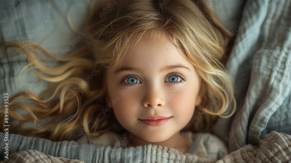 Small girl lying down and smile, gazing intently with a deep, thoughtful expression, hyper realistic photo, high render Small girl lying down and smile, gazing intently with a deep, thoughtful expression, hyper realistic photo, high render