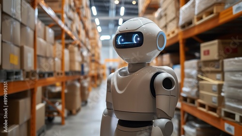 Humanoid robot, assisting workers