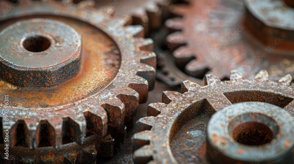Close-up of interlocking gears, representing teamwork and unity. Close-up of interlocking gears, representing teamwork and unity.