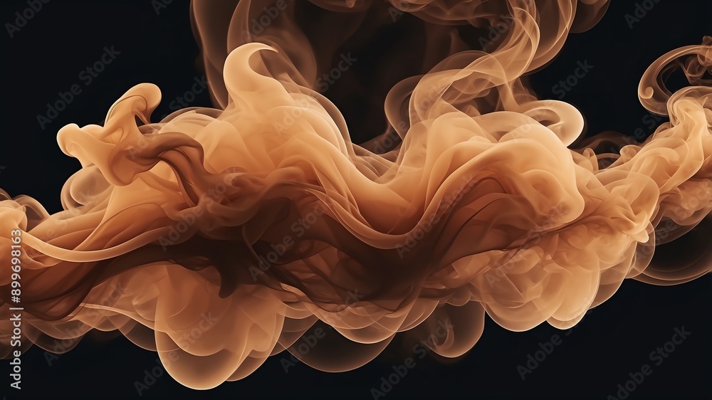 Fototapeta premium brown smoke effect abstract background art design