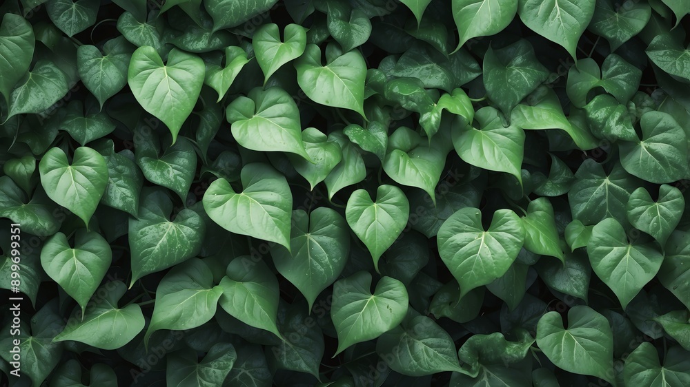 Fototapeta premium green ivy leaves abstract background art design