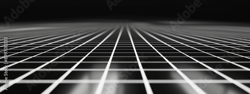 Grid thin white lines with a black background.