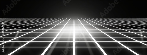 Grid thin white lines with a black background.