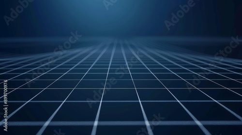 Grid thin white lines with a dark blue background.