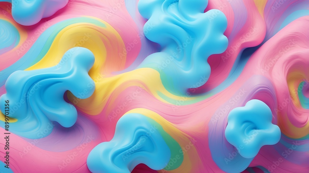 rainbow cotton candy abstract background art design rainbow cotton candy abstract background art design