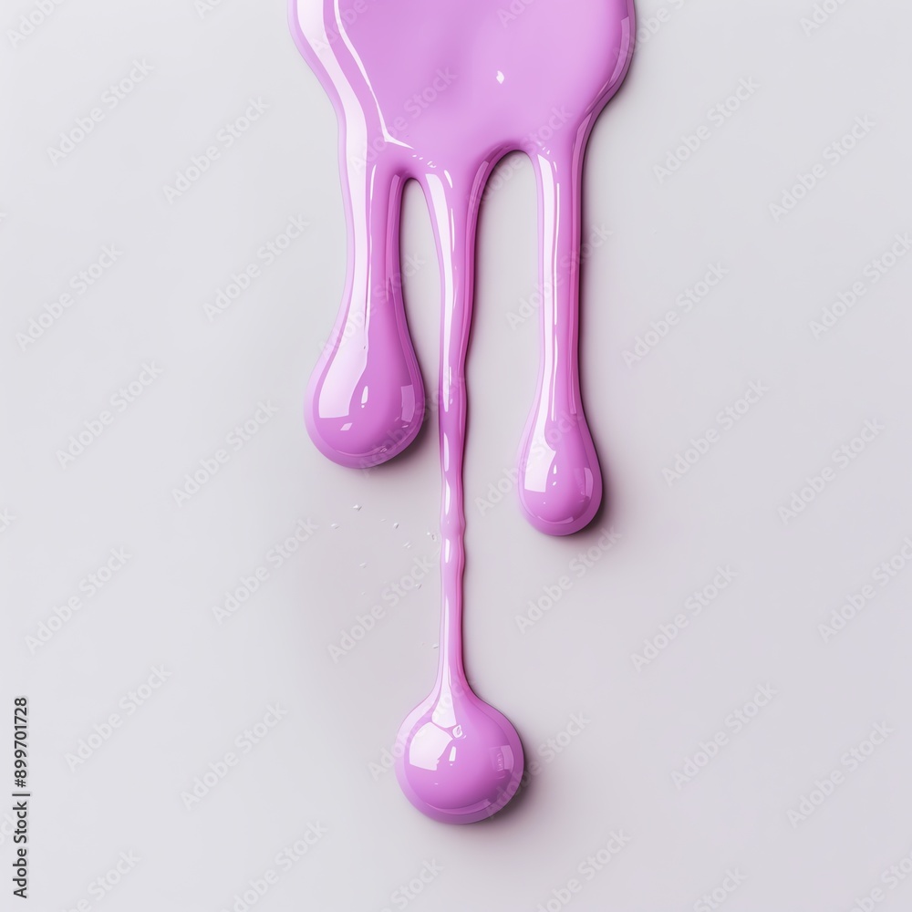 Close-up of pink paint dripping artistically on a white surface, creating a visually striking and vibrant image. Close-up of pink paint dripping artistically on a white surface, creating a visually striking and vibrant image.