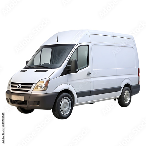 white delivery van