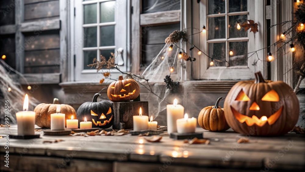 Obraz premium halloween pumpkin lantern