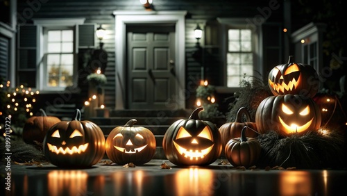 Wallpaper Mural hallowwen decoration with lantern Torontodigital.ca