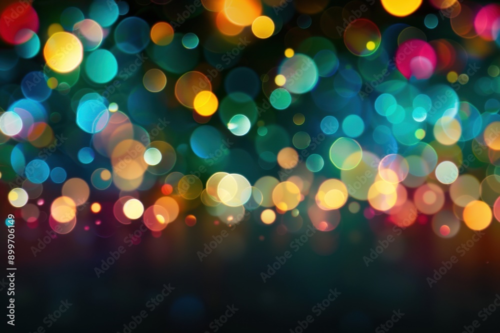Vibrant Colorful Bokeh Light Background