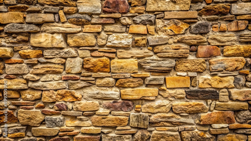Fototapeta premium Stone wall background with rough texture and weathered appearance, stone, wall, background, texture, rough, weathered