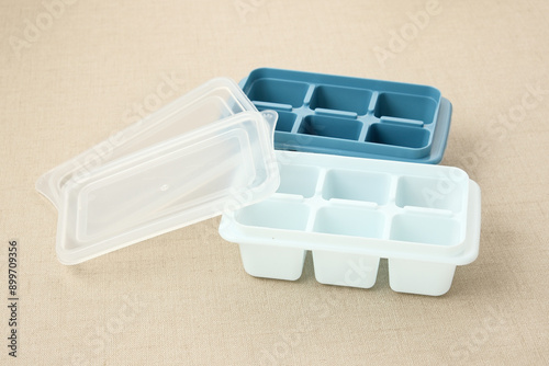 Empty Silicone Ice Cube Mold
 photo