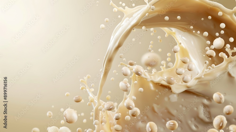 soy milk background soy milk background