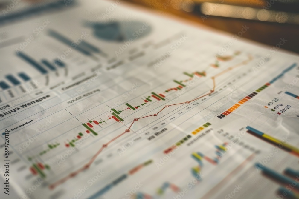 Financial Data Analysis with Line Graphs and Bar Charts Financial Data Analysis with Line Graphs and Bar Charts