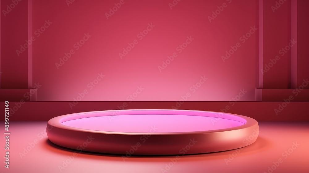 Pink Minimalist Product Display Platform Pink Minimalist Product Display Platform