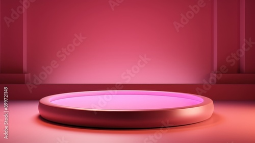 Pink Minimalist Product Display Platform