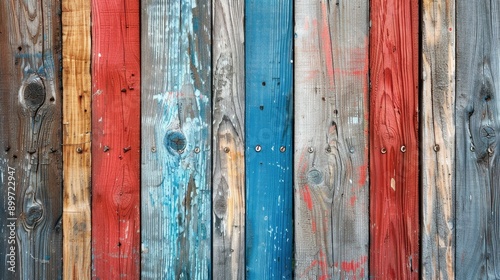 Wooden background with colors