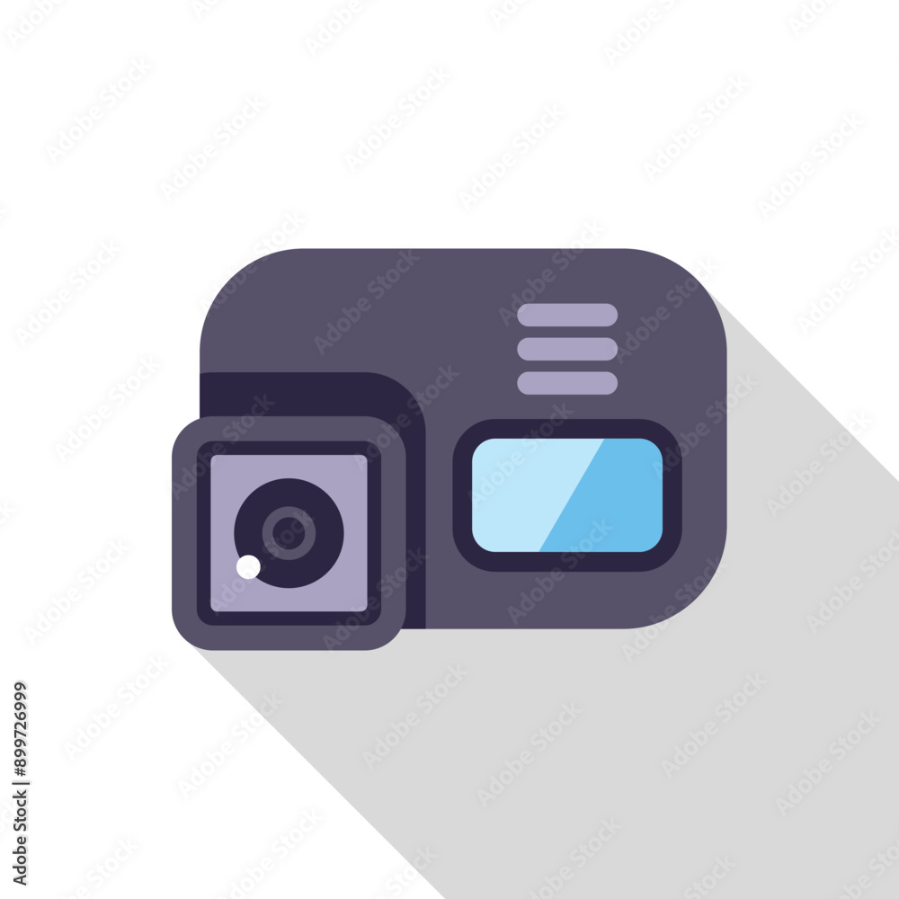 Small action camera recording video, great for capturing extreme sports and adventures Small action camera recording video, great for capturing extreme sports and adventures