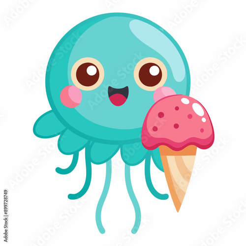 jelly fish Vector illustration