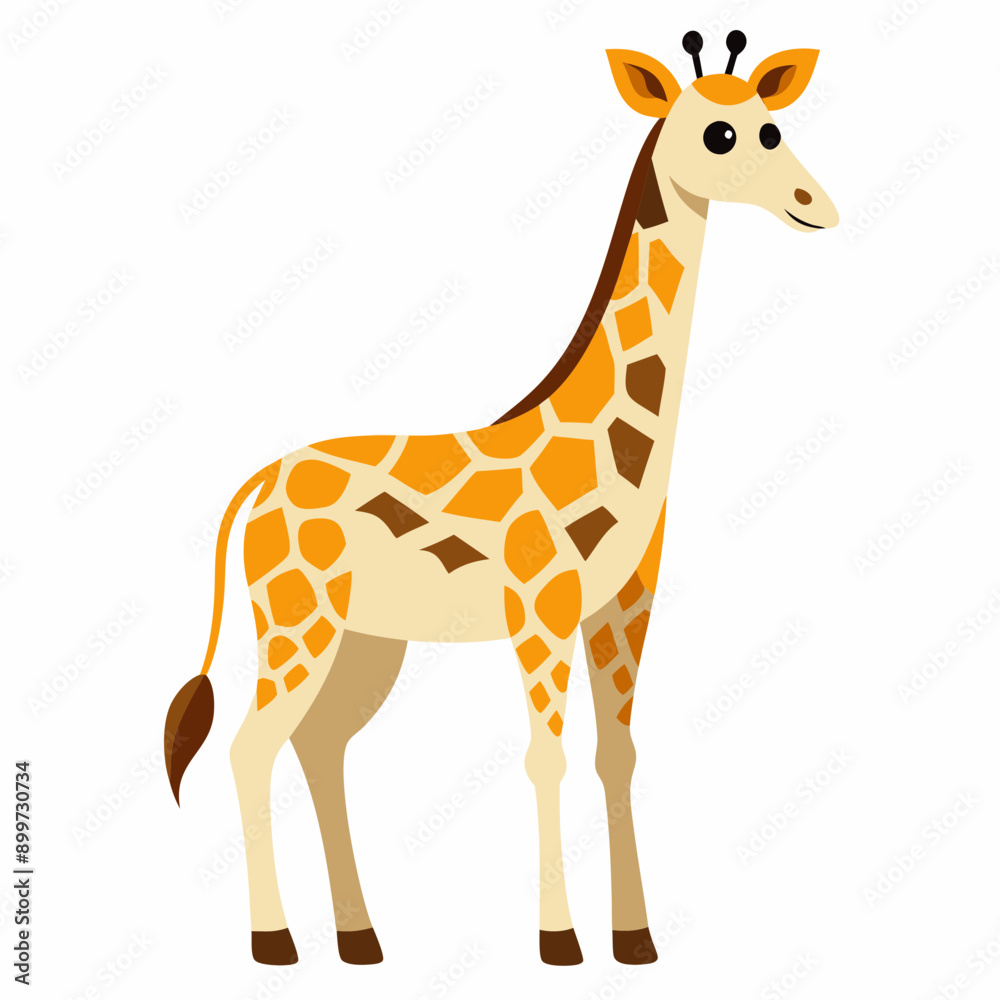 Giraffe head Silhouette Vector Illustration
Giraffe head Silhouette Vector Illustration