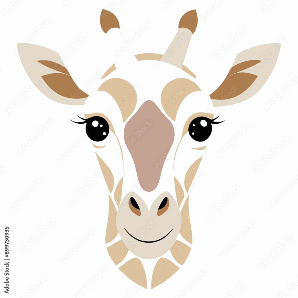Giraffe head Silhouette Vector Illustration
Giraffe head Silhouette Vector Illustration