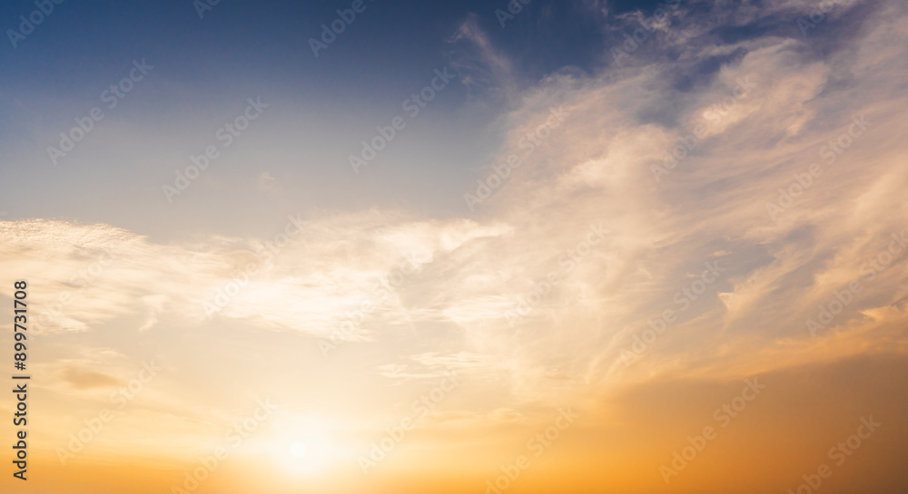 Fototapeta premium sunset sky with clouds