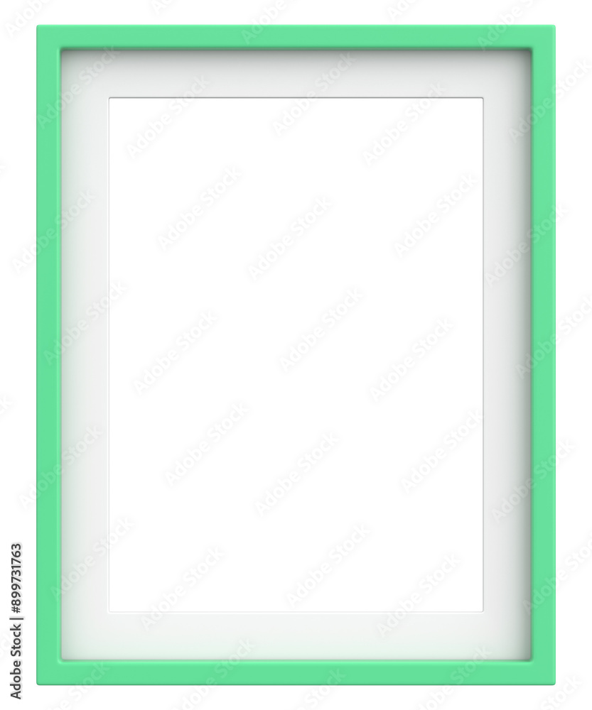 Fototapeta premium Picture frame. Portrait frame. 3D illustration.