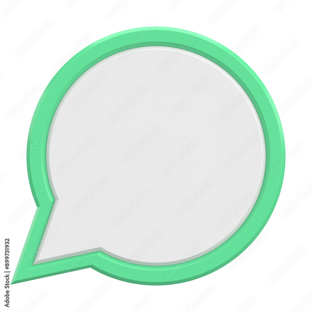 Empty Speech Bubble. 3D Illustration. Empty Speech Bubble. 3D Illustration.
