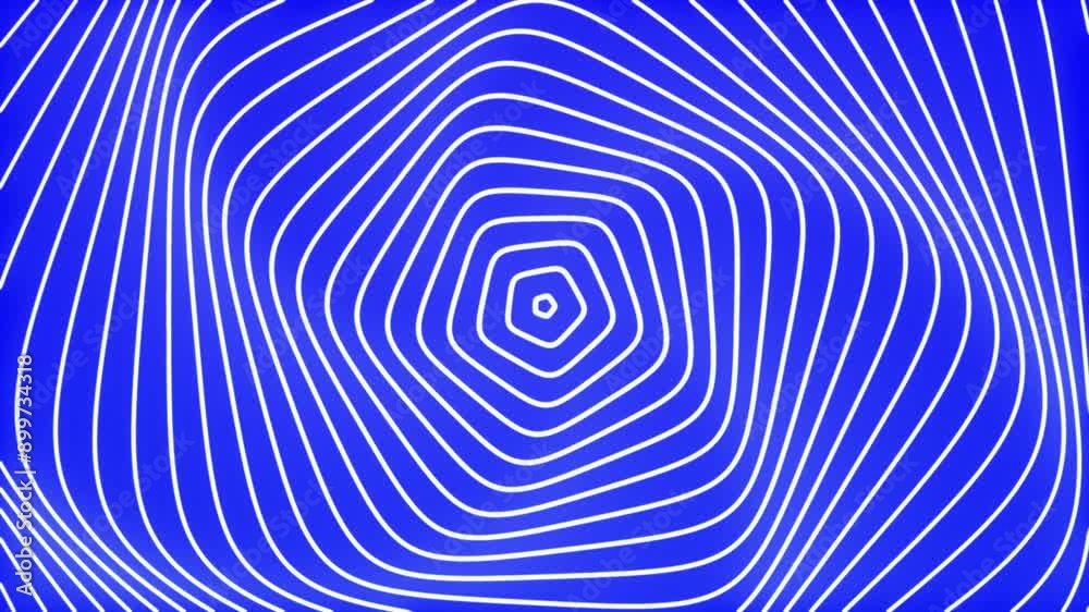 blue background with repeating white polygon lines. 3D animation blue background with repeating white polygon lines. 3D animation