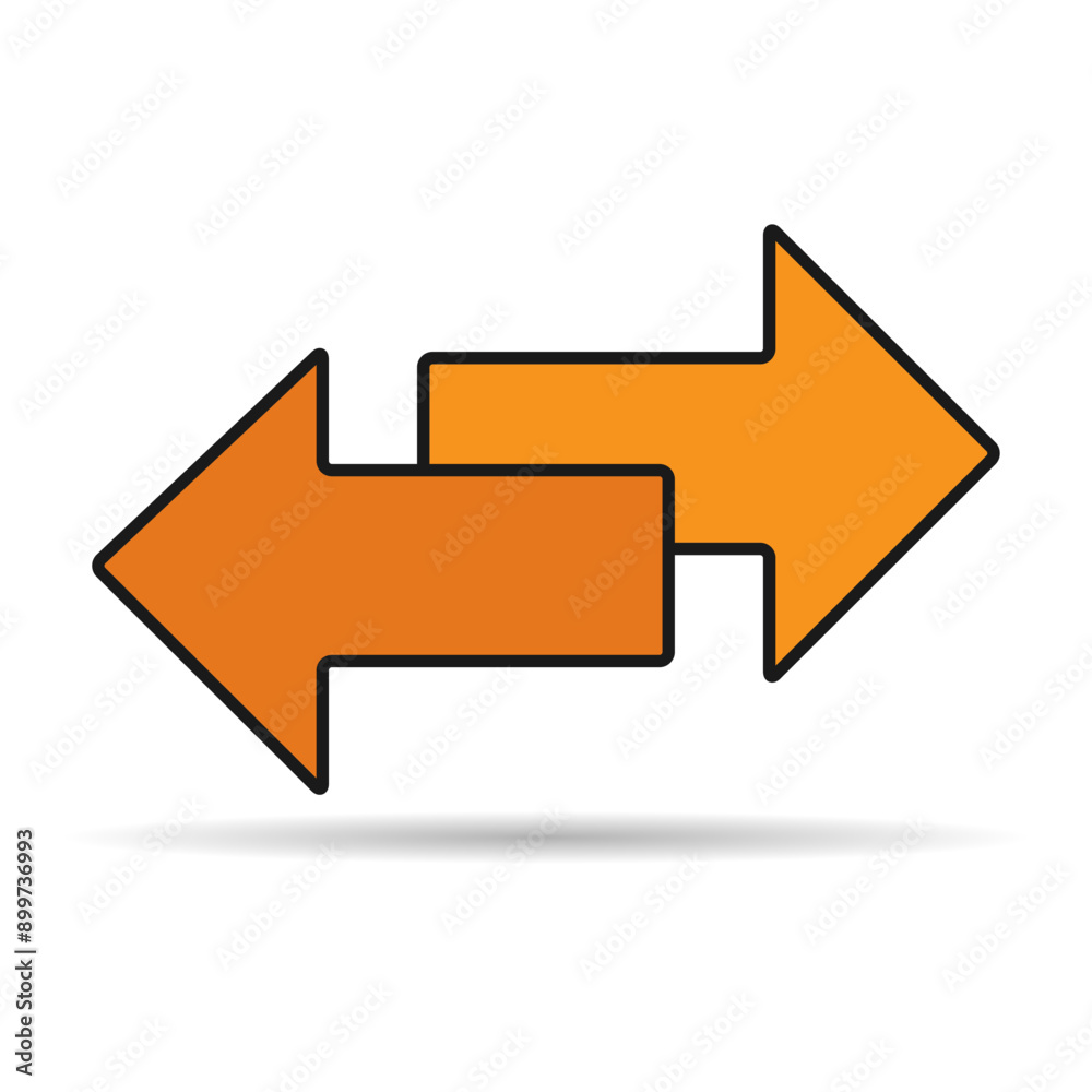 Exchange arrow transfer shadow icon,swap web button design, move symbol vector illustration Exchange arrow transfer shadow icon,swap web button design, move symbol vector illustration