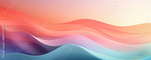 Stunning abstract soft pastel gradient background with smooth shapes and vibrant hues