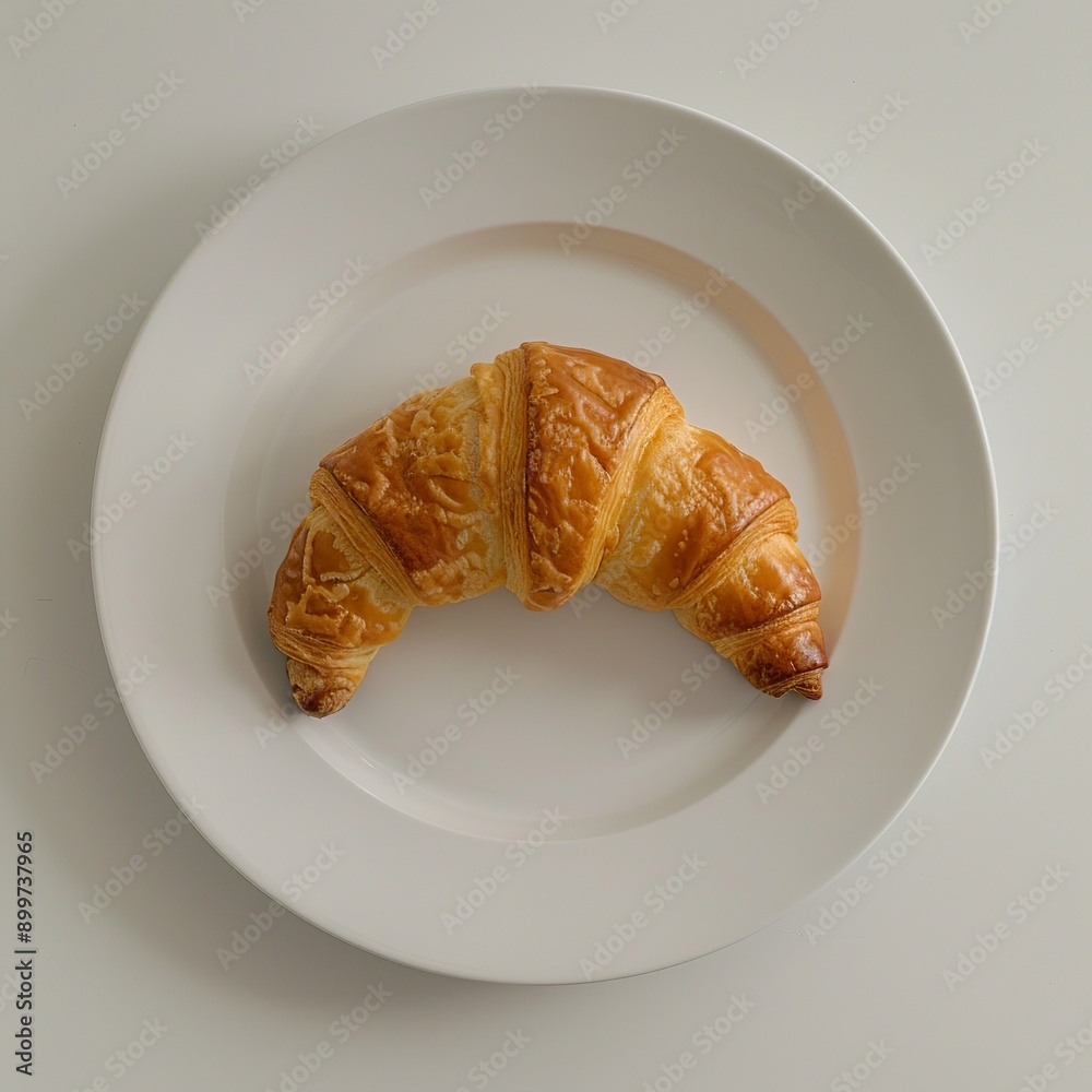 croissant on white table croissant on white table