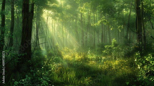 Forest in the morning