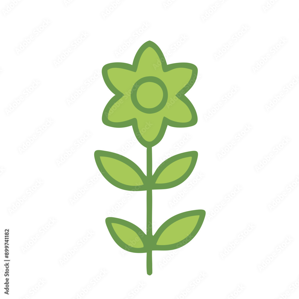 Minimalistic vector icon dedicated to ecology in green shades featuring a flower with clean, straight lines and shapes. Ideal for eco-friendly projects, environmental campaigns, and sustainable design Minimalistic vector icon dedicated to ecology in green shades featuring a flower with clean, straight lines and shapes. Ideal for eco-friendly projects, environmental campaigns, and sustainable design