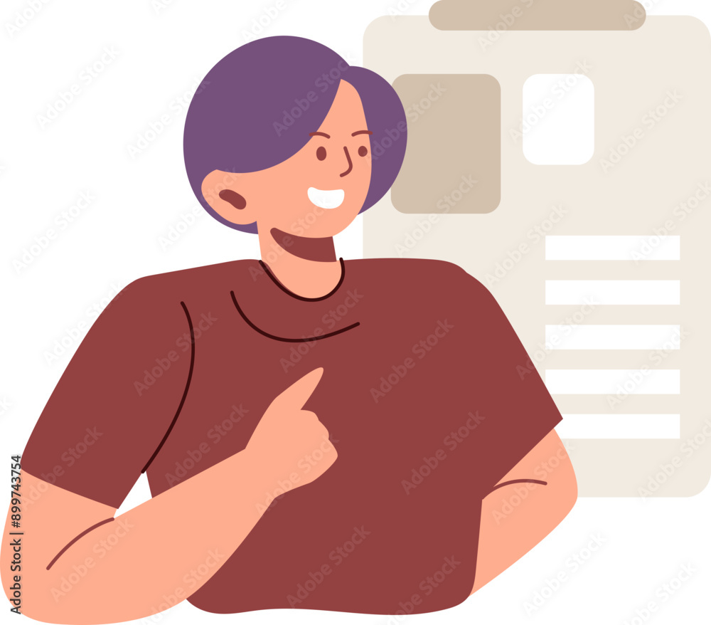 presentation cartoon character modern style avatar presentation cartoon character modern style avatar